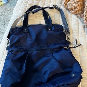 Lululemon Foldover Gym Bag dark royal blue like new